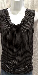 THE LIMITED polka dot scoop neck